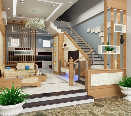 VÁCH NGĂN GỖ HIỆN ĐẠI